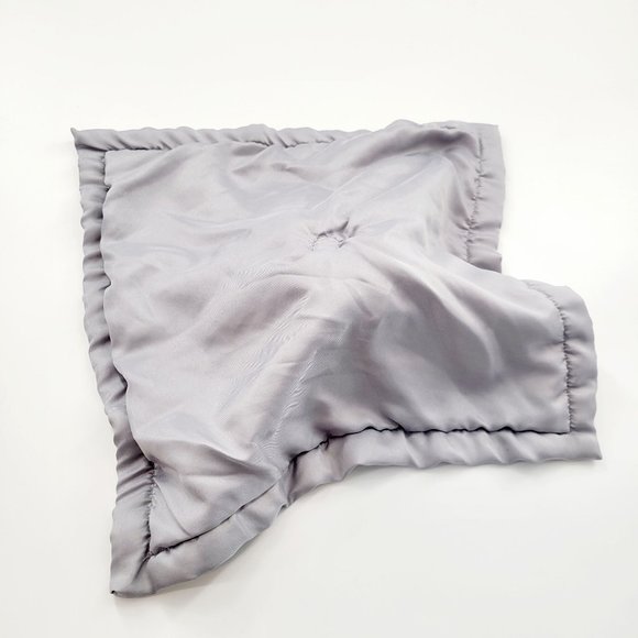 Carter's Gray Elephant Lovey Baby Security Blanket Plush Satin Edge 14" x 14" - Picture 6 of 12